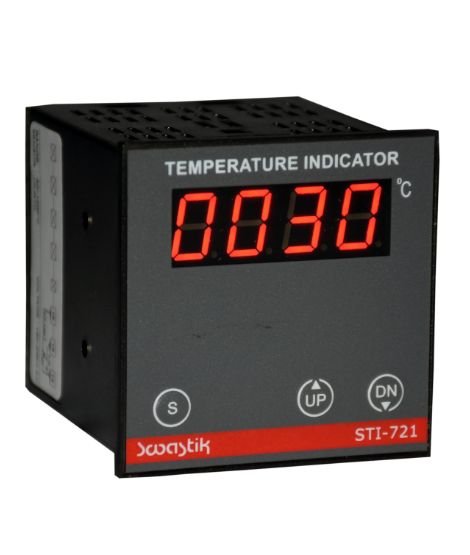 A digital temperature indicator with a large display